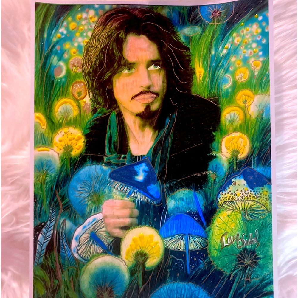 Original mixed media Chris Cornel art